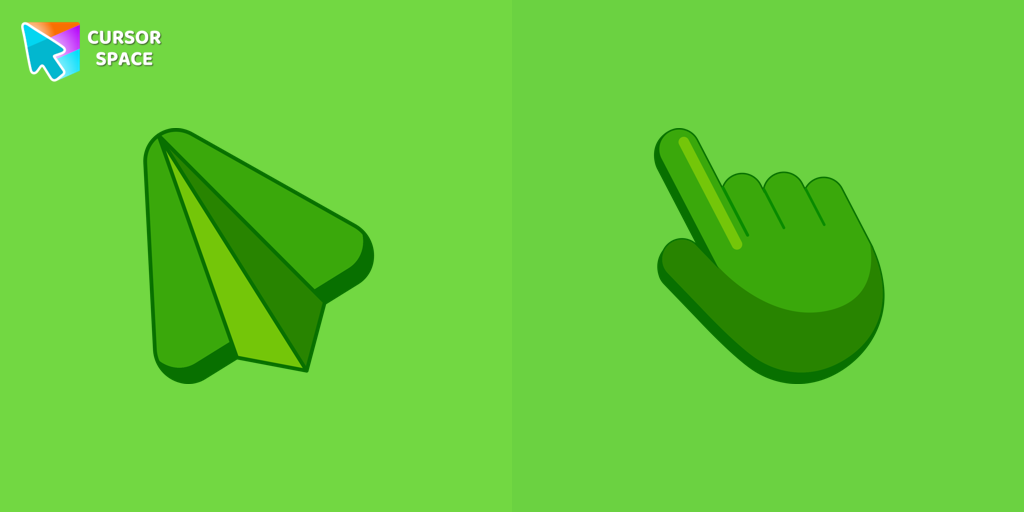 Custom Cursor Flying Green For Chrome